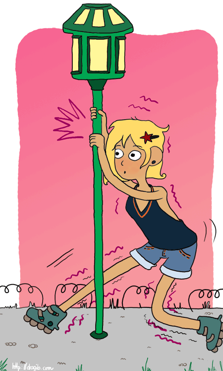 roller cartoon