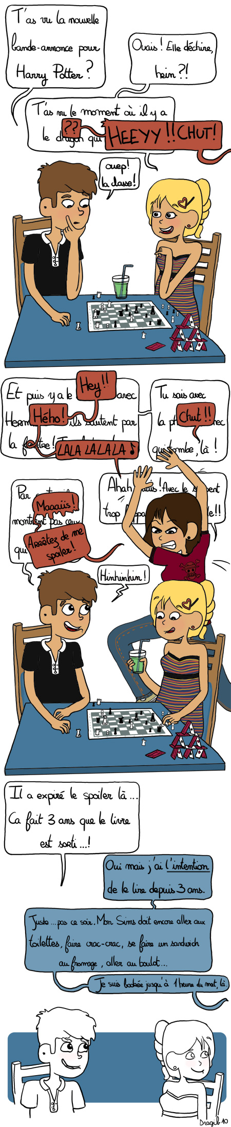 harry potter spoiler  echecs vacances